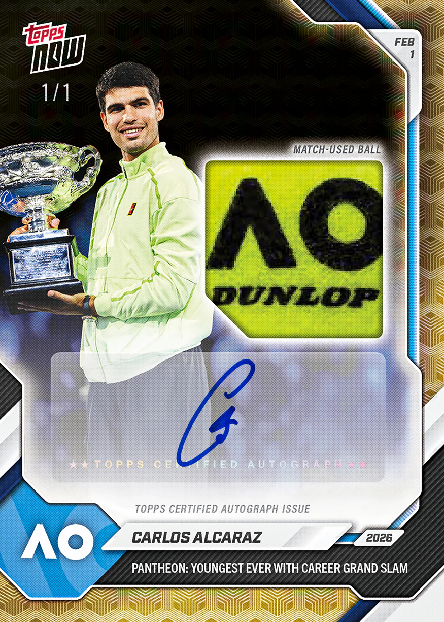 开云APP-阿尔卡拉斯夺冠上新！双新秀订购破5万张！